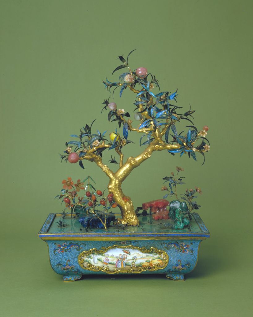 图片[1]-Gem inlaid nine-fold spring miniature landscape-China Archive